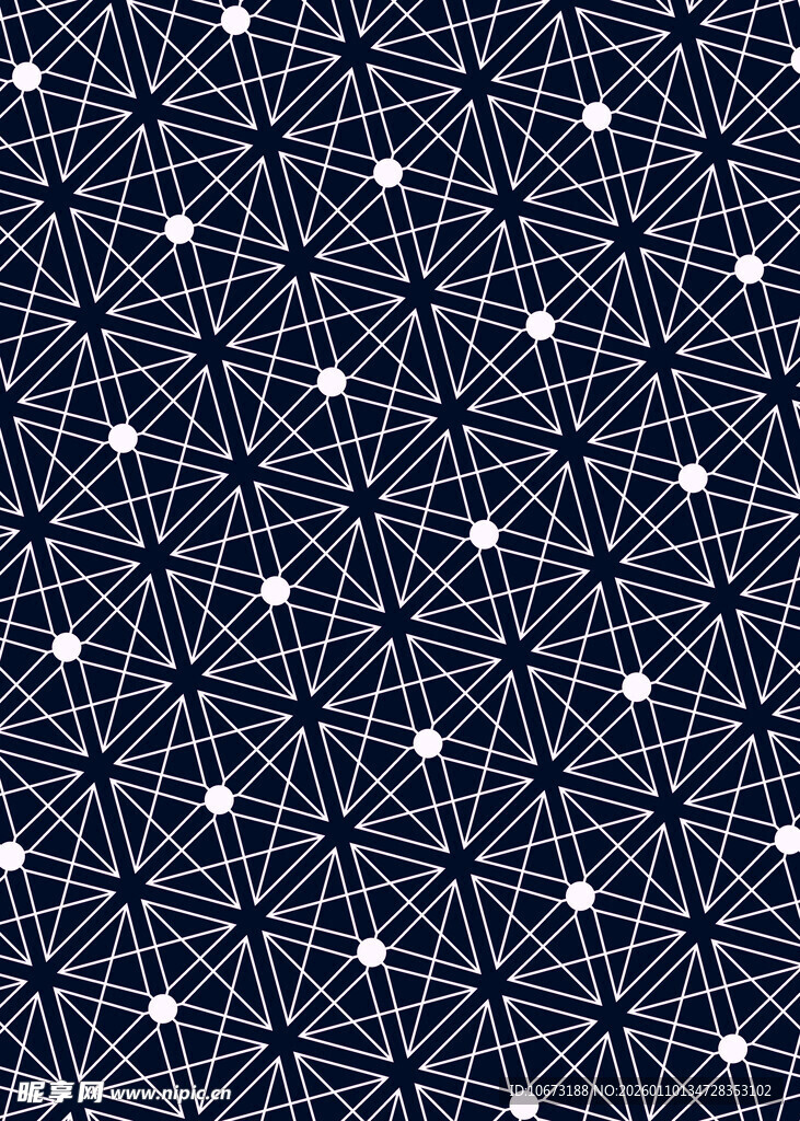 深蓝色几何星星图案背景