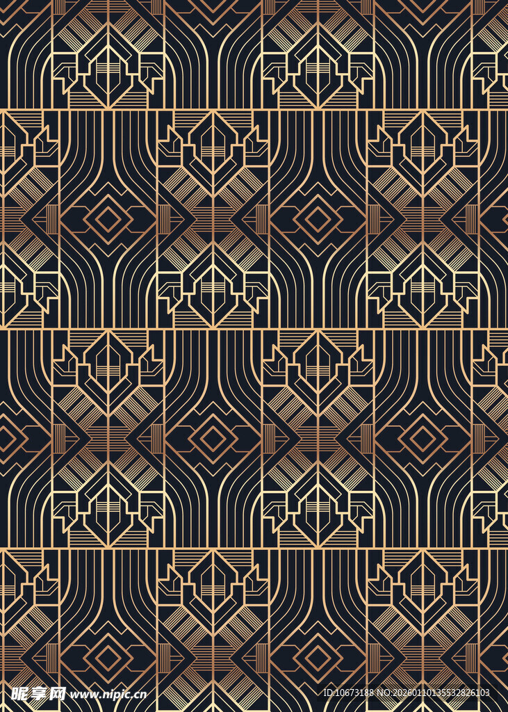 复古几何花纹图案设计