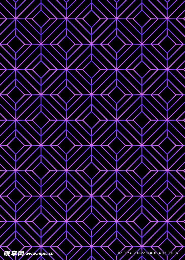 紫色几何线条抽象图案