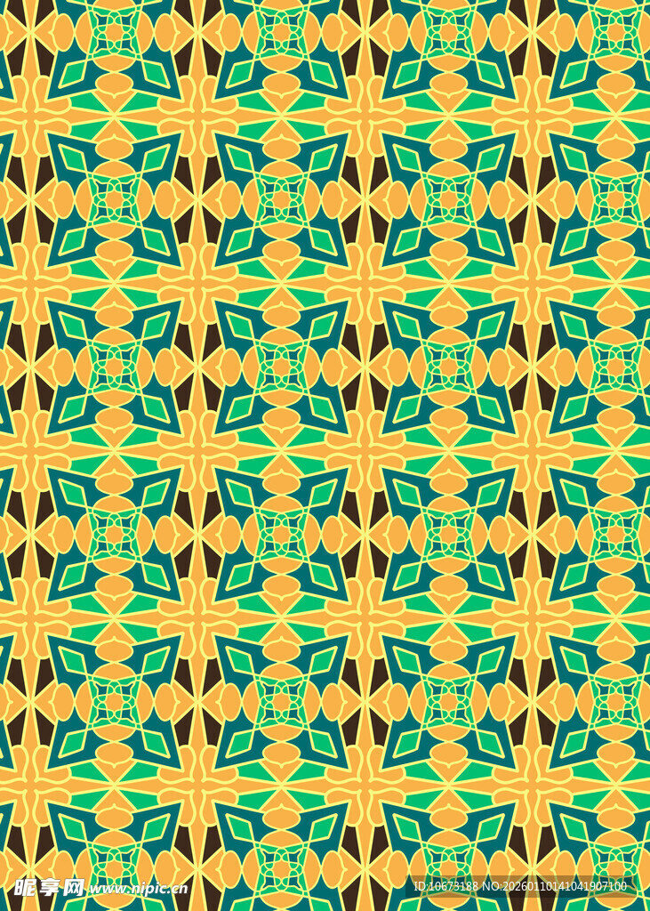 黄绿相间鸟类图案背景