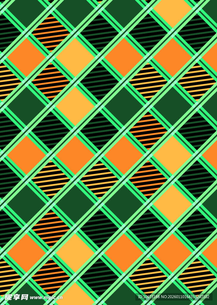 几何图案多彩方格背景