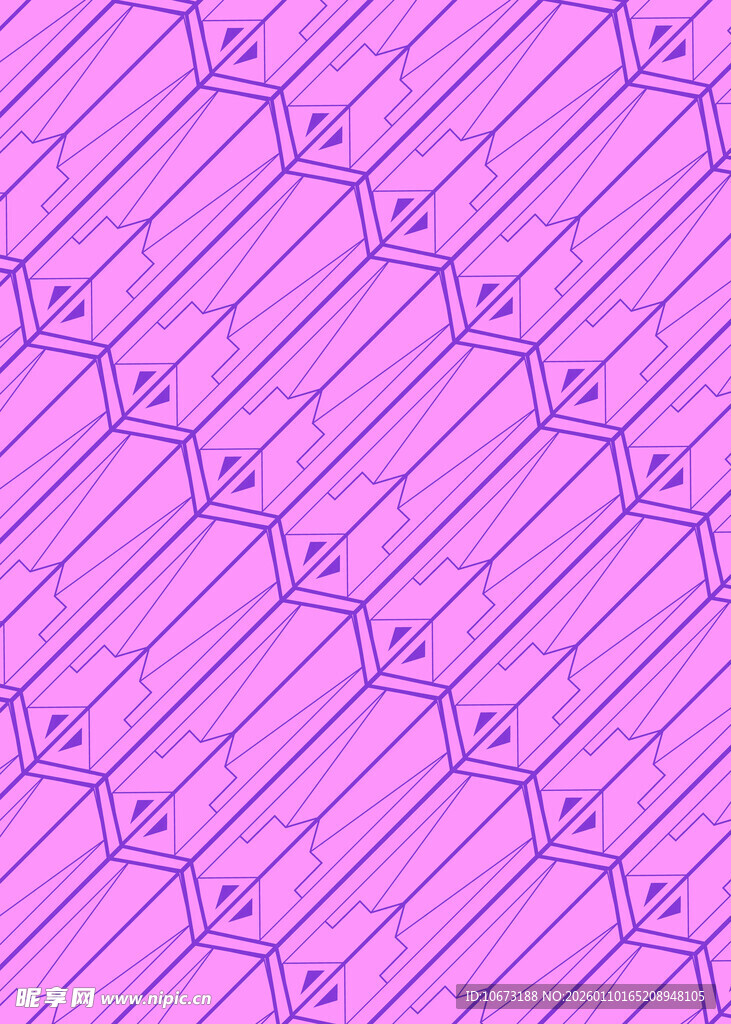 紫色几何线条花纹图案