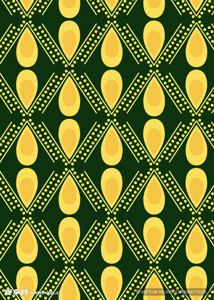 金色几何图案无缝背景