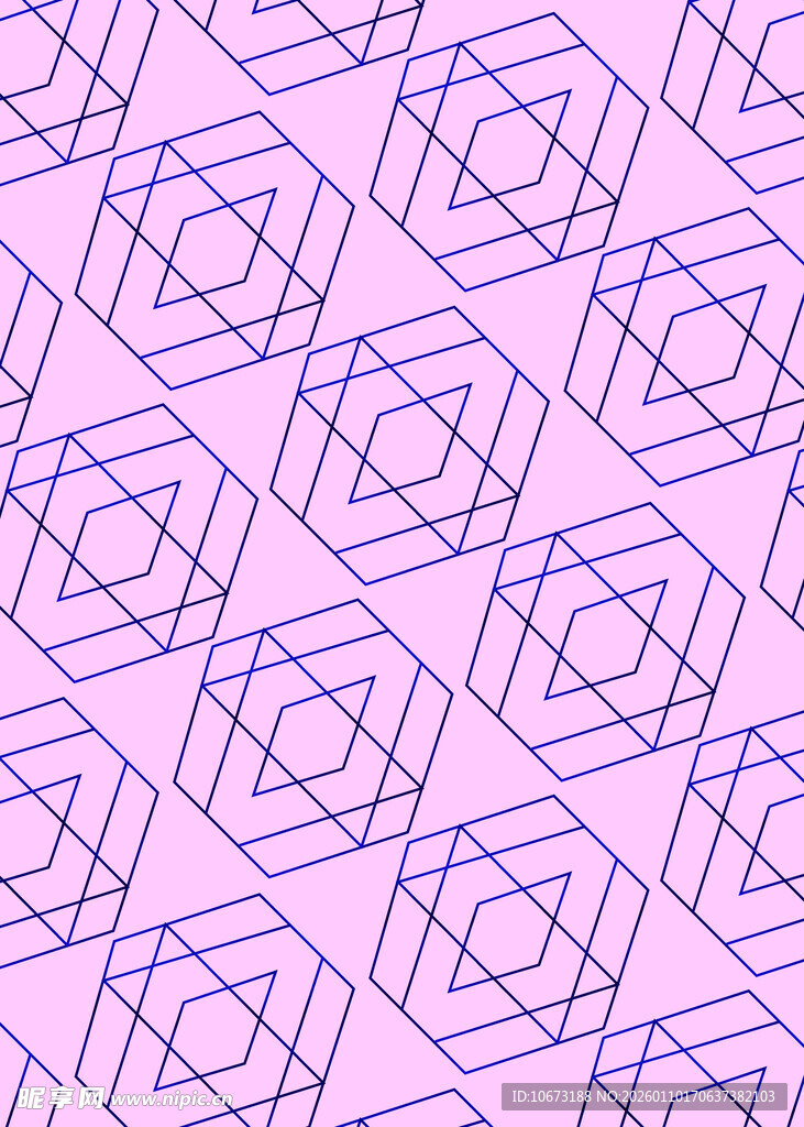 紫色几何图案无缝背景