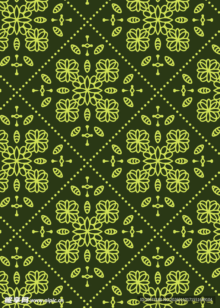 绿色几何花纹图案背景