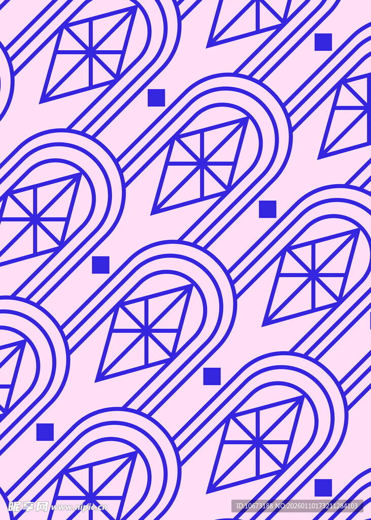 几何图案无缝背景纹理