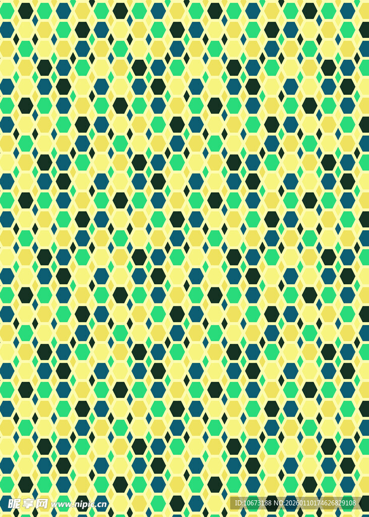 黄绿相间几何图案纹理