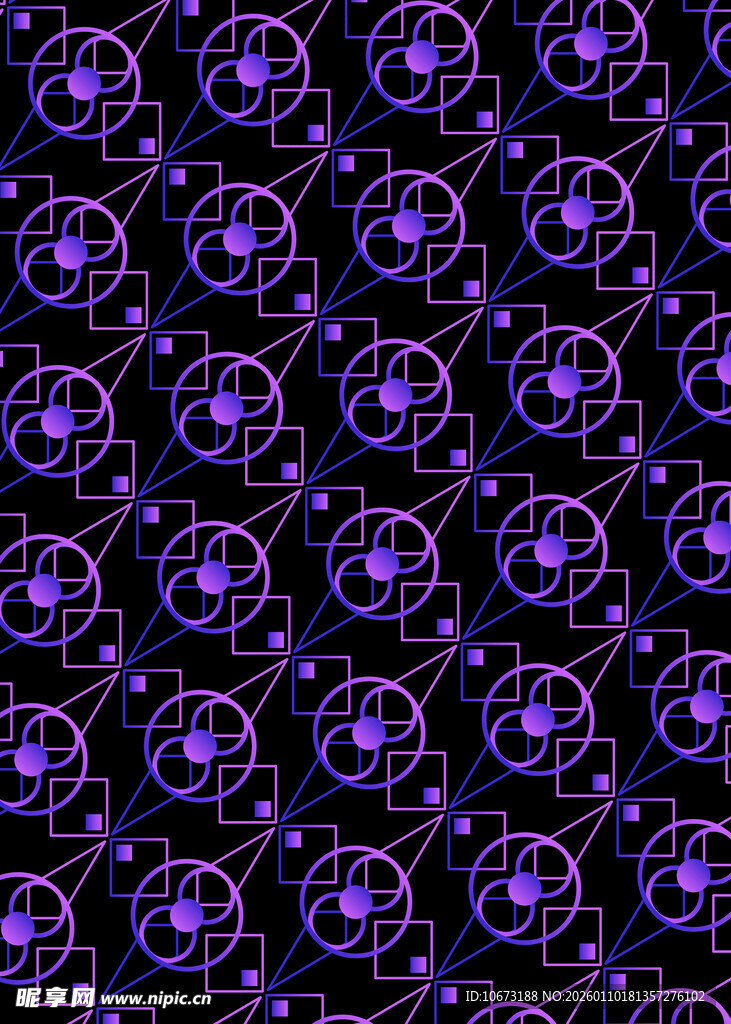 紫色梦幻圆形图案纹理