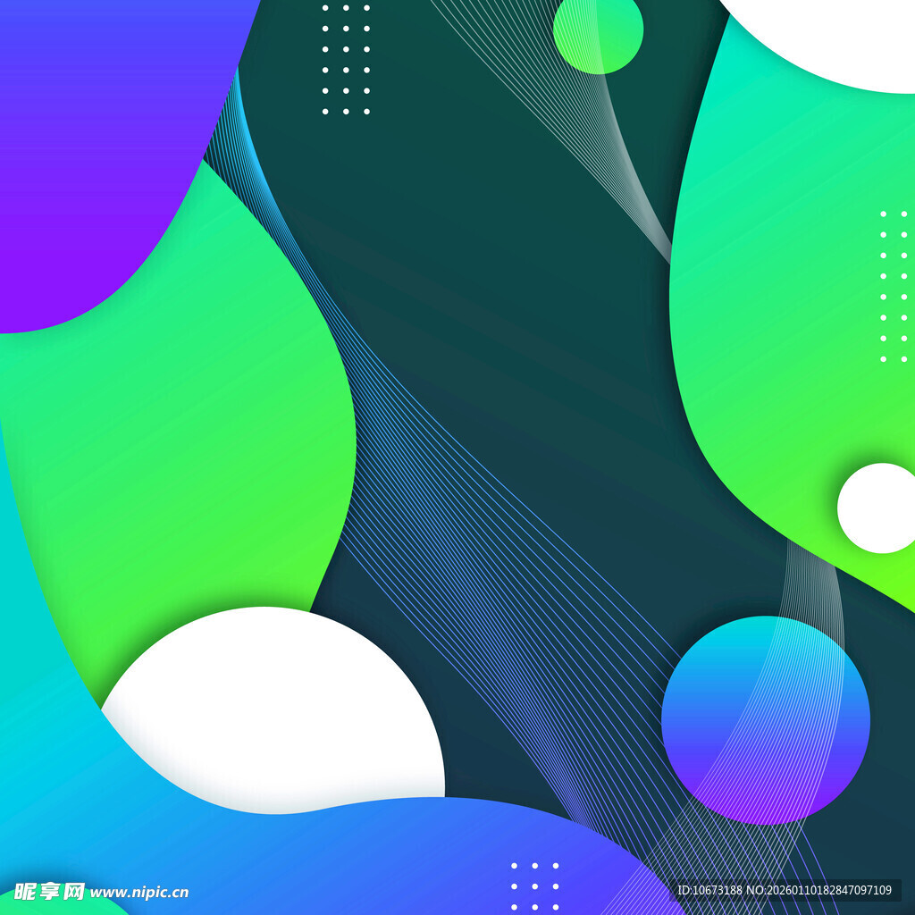 多彩渐变几何抽象背景图
