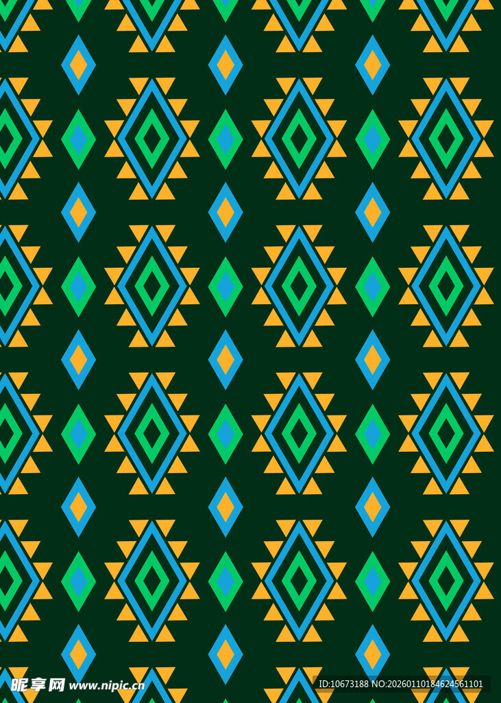 几何民族风图案纹理背景