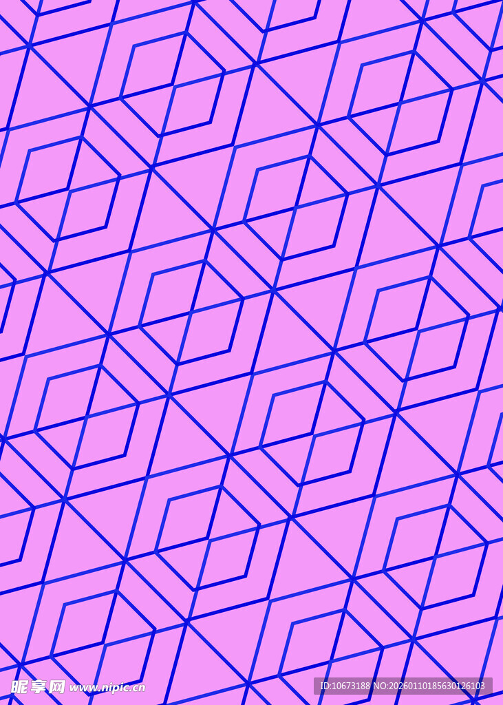 蓝色几何图案无缝背景