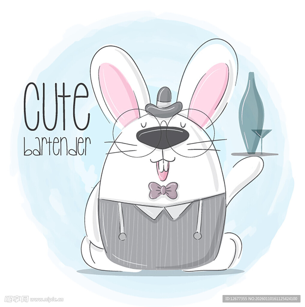 可爱兔子卡通形象