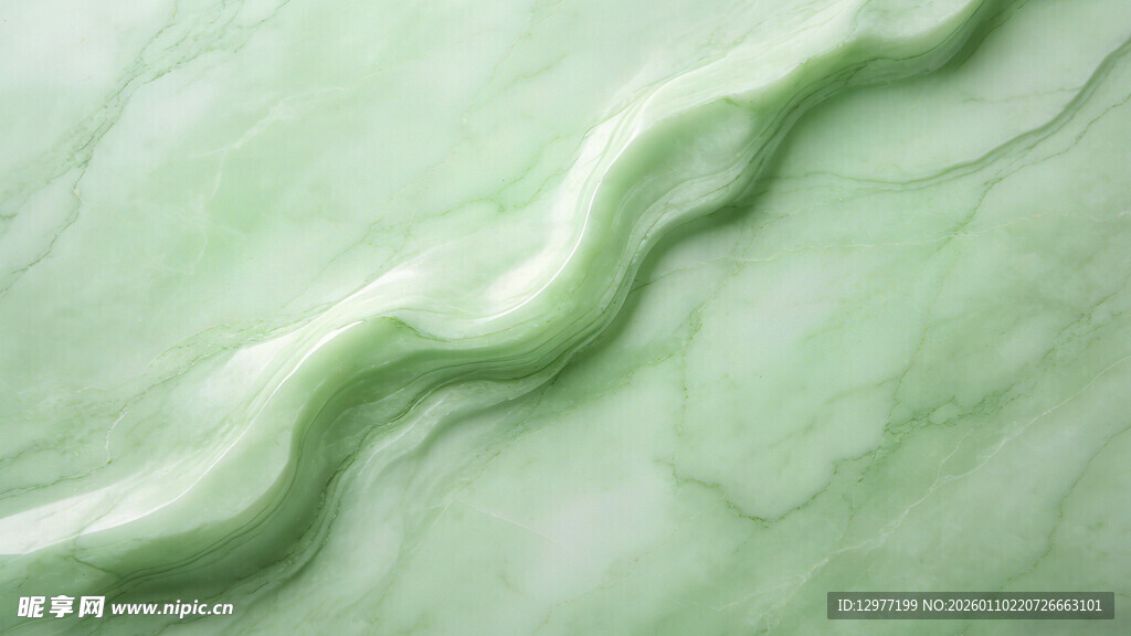 淡绿色纹理流体艺术图案