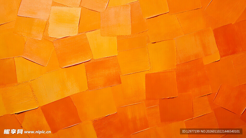 橙色方块拼接纹理背景