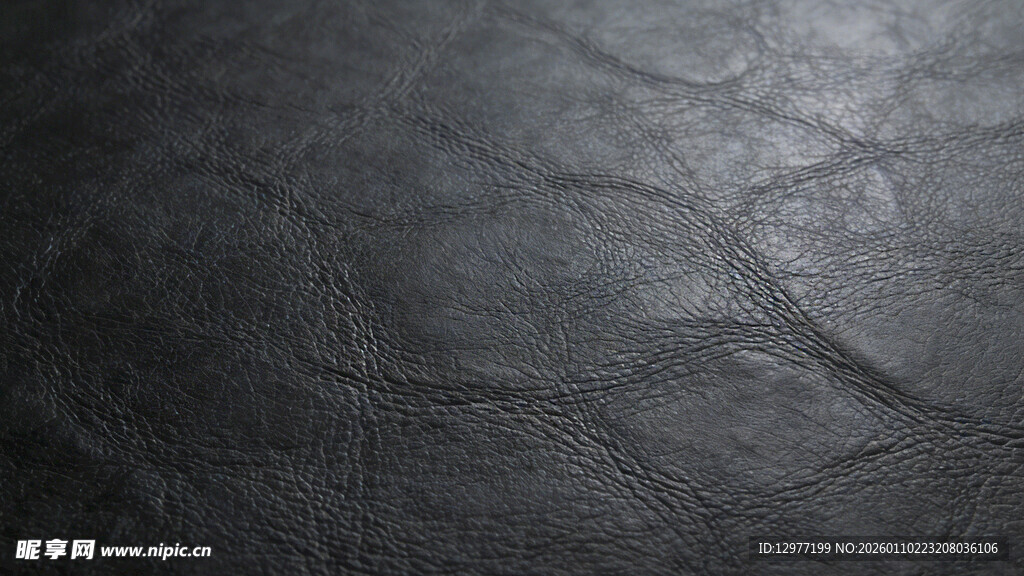 黑色皮革纹理背景