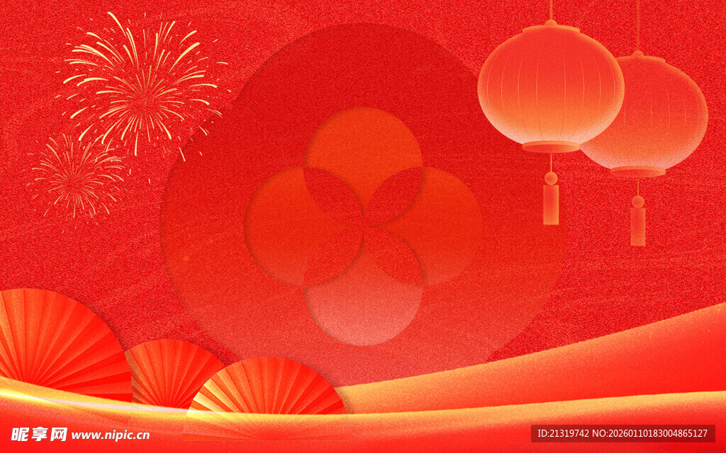 红色背景