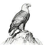 岩石上的雄鹰