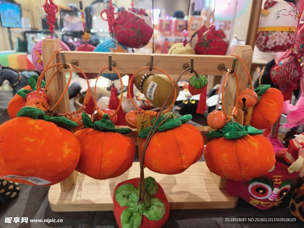 手工南瓜摆件展示