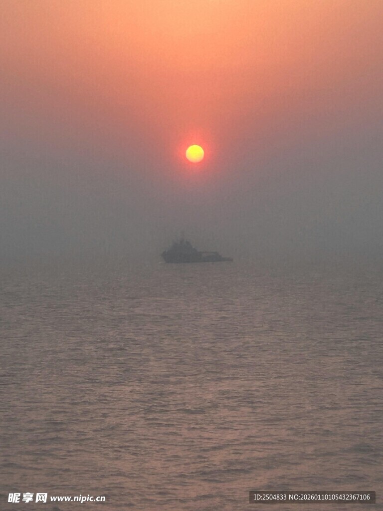 海上落日美景