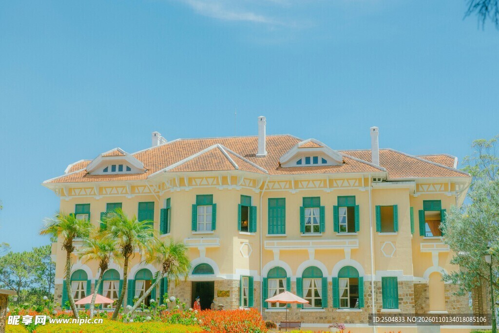 热带风情的精美欧式建筑
