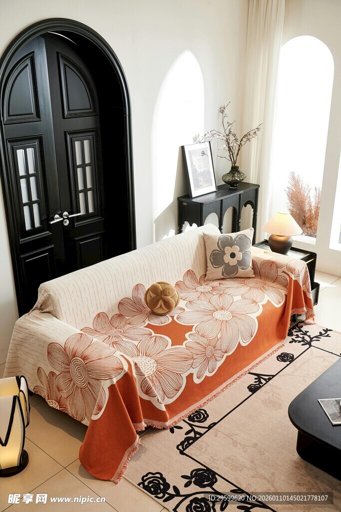 复古风客厅温馨家居场景