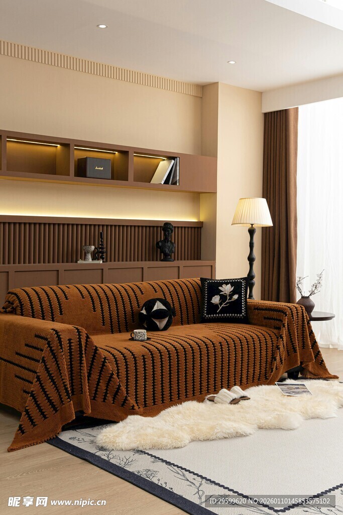 现代风格温馨客厅一角