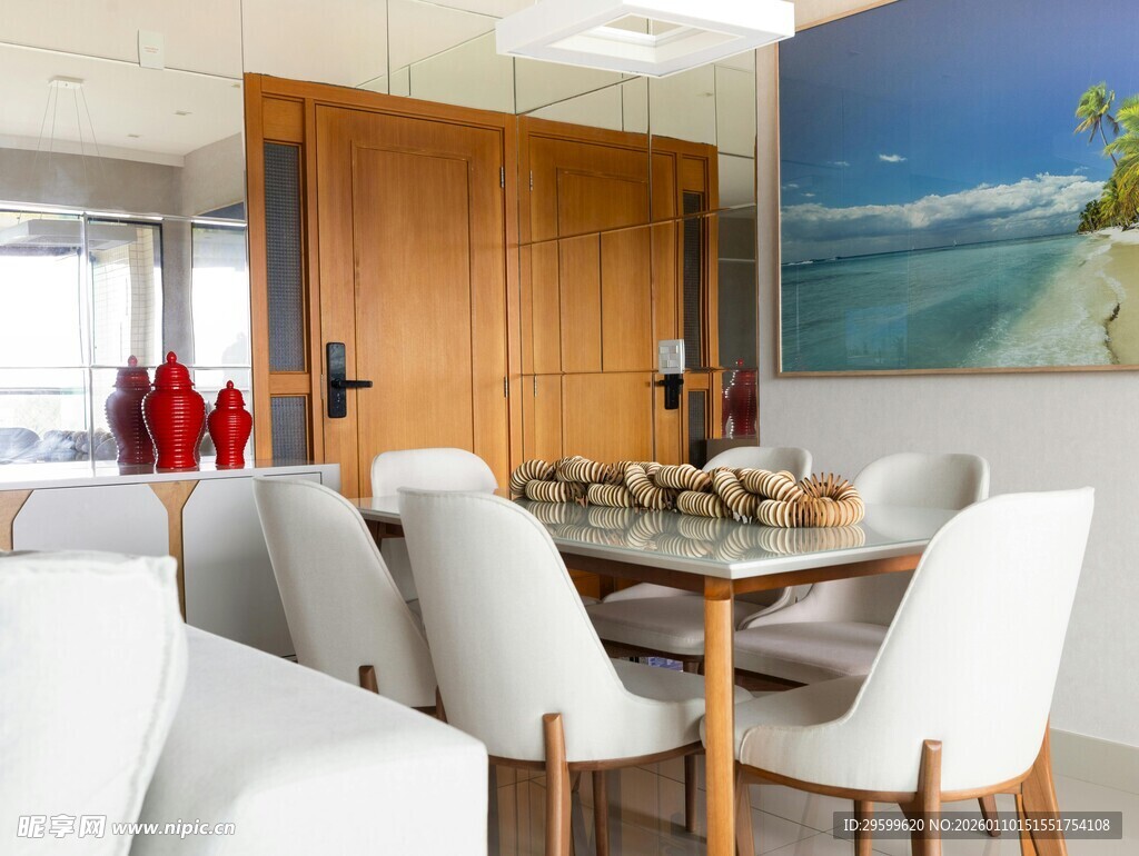 现代简约风餐厅室内景致