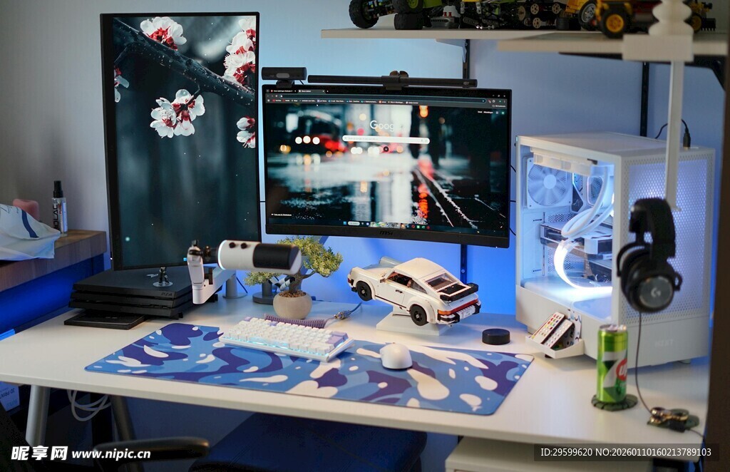 电脑桌布置展示