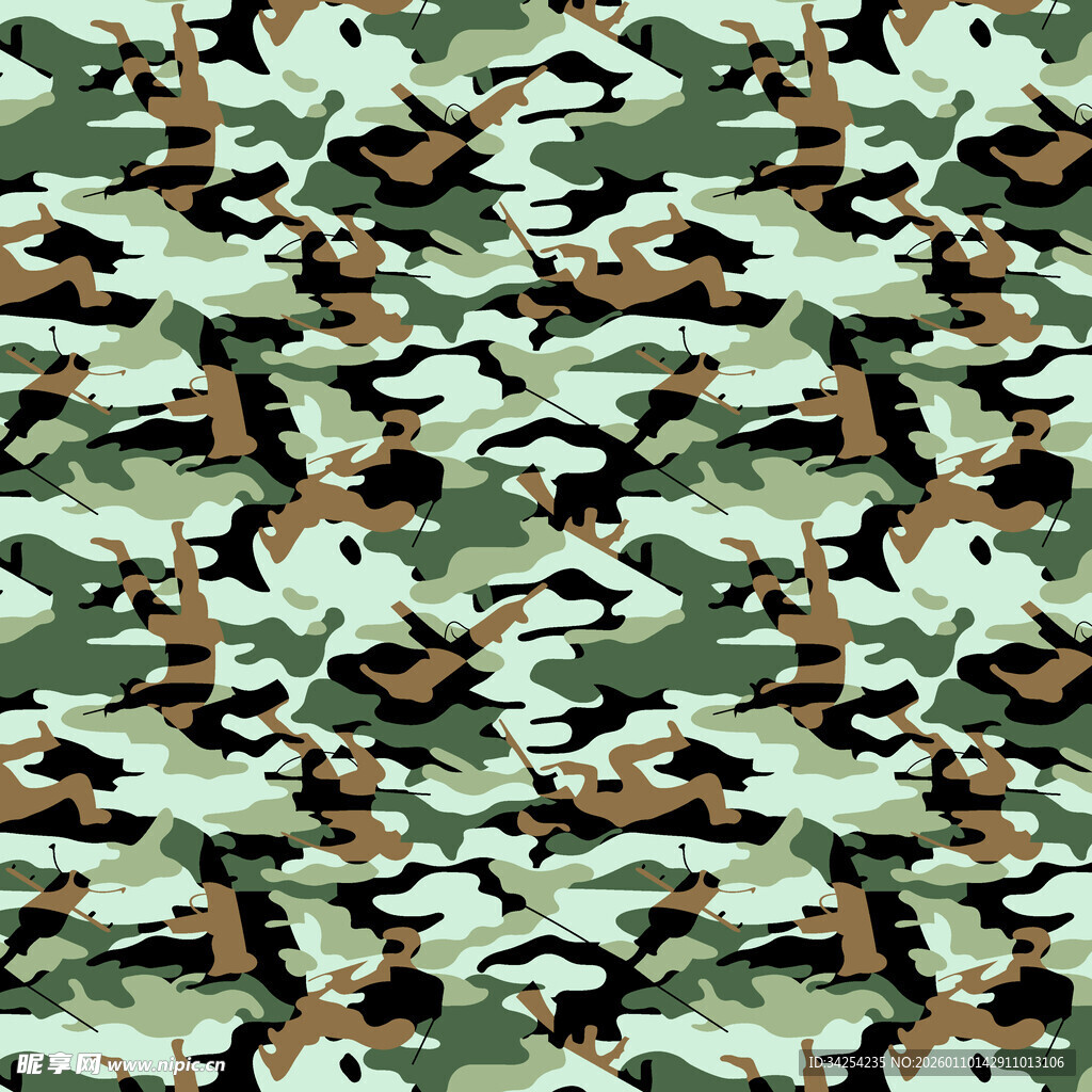 迷彩图案纹理背景