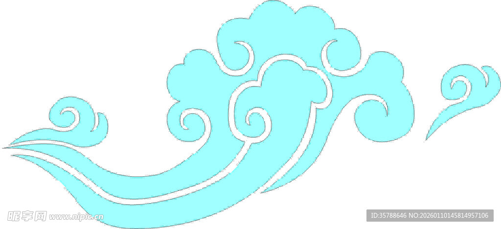 中式云纹图案设计元素