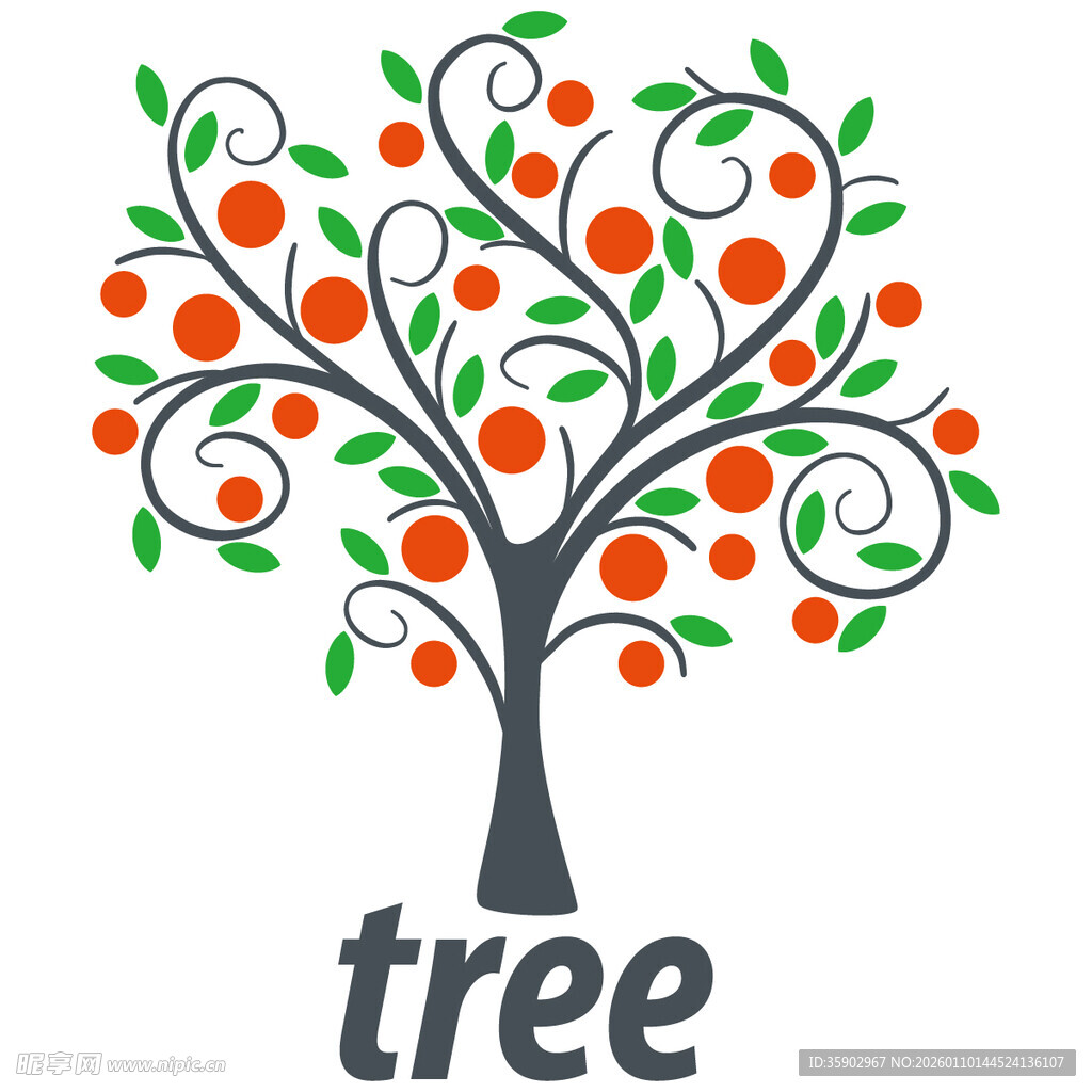 创意果树图案设计