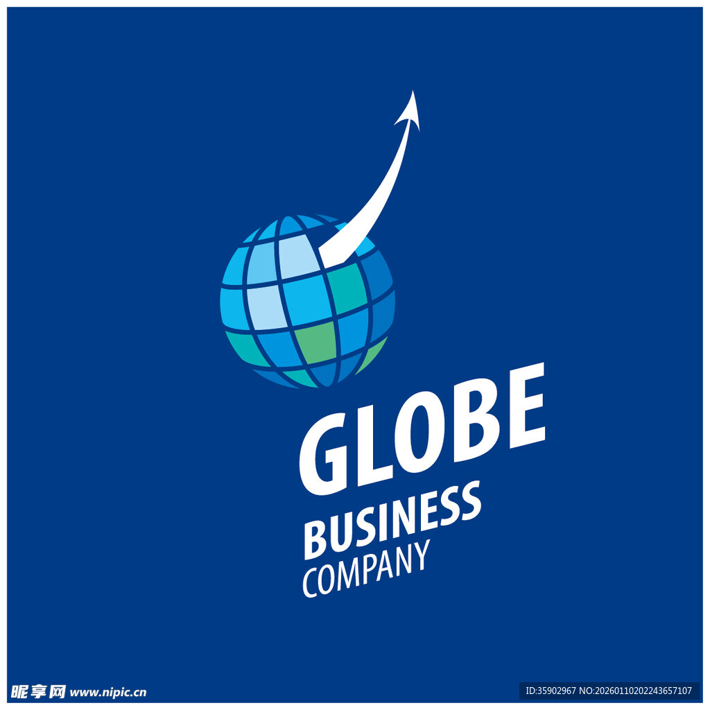 环球商业公司标志设计