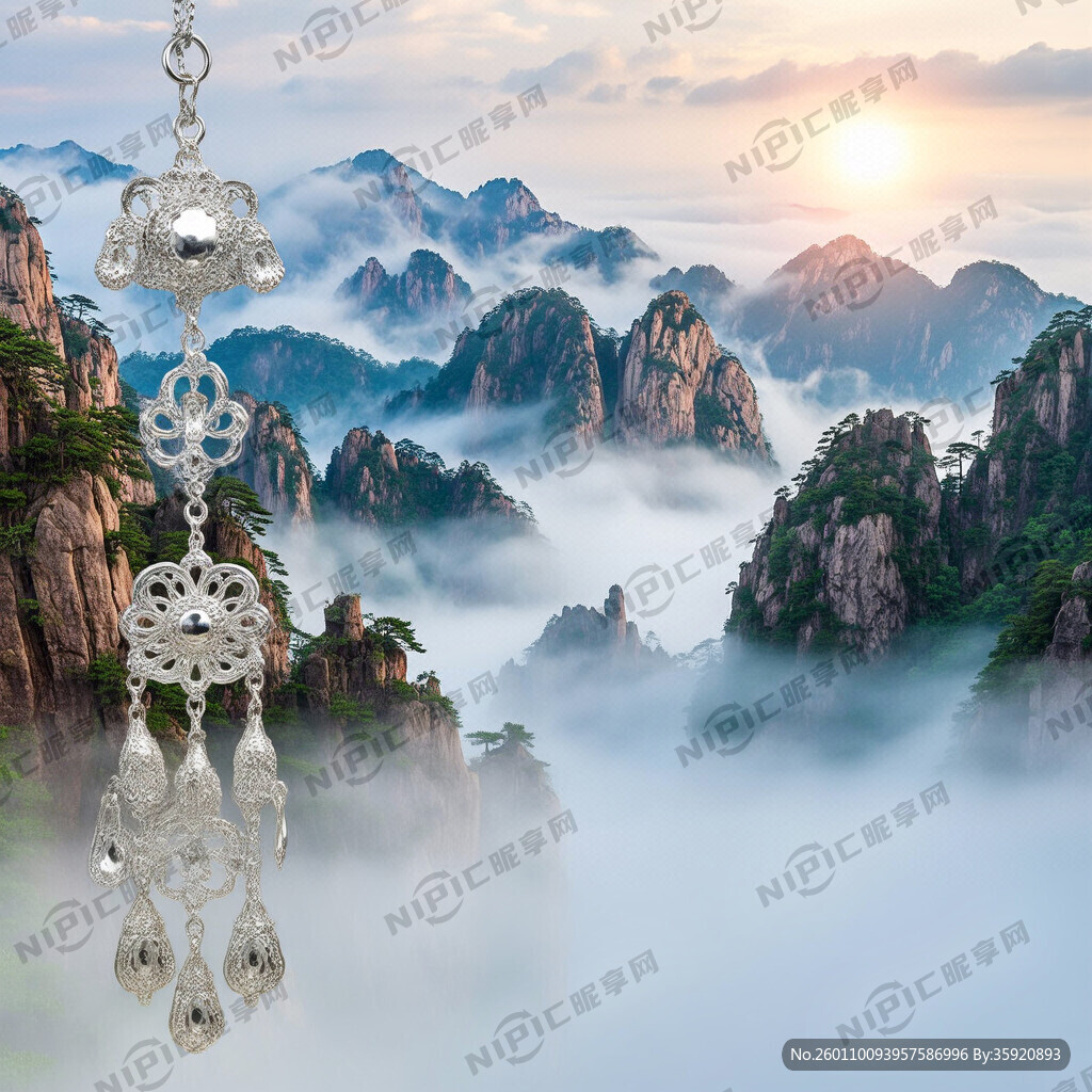 银和装饰 背景画面要意境山水