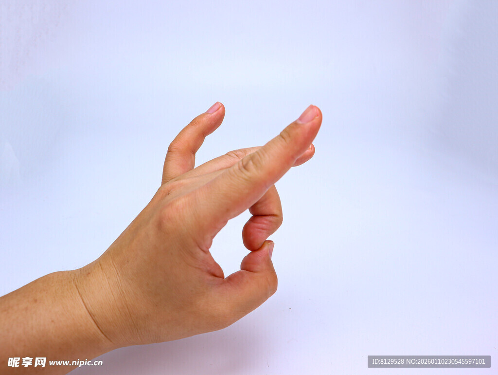 手部OK手势特写