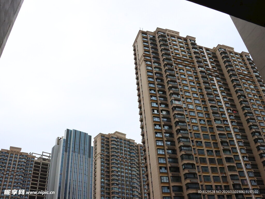 高层住宅楼群景观