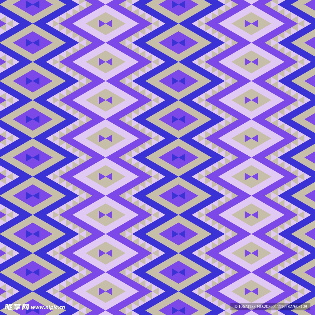 紫色几何图案无缝背景