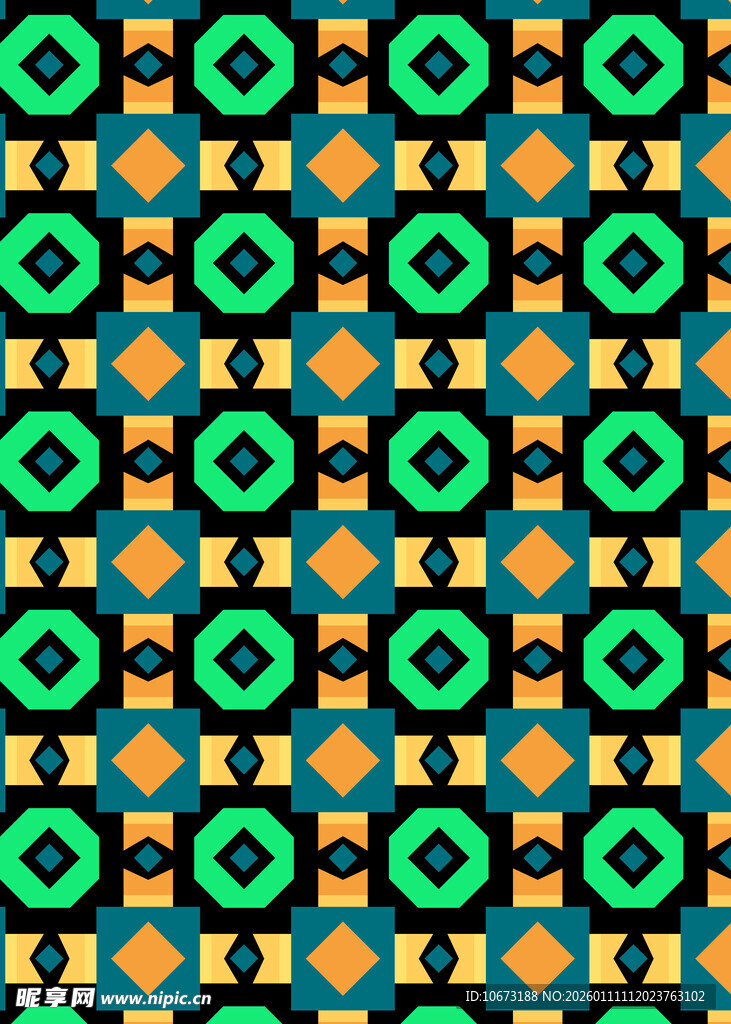 几何图案彩色抽象背景