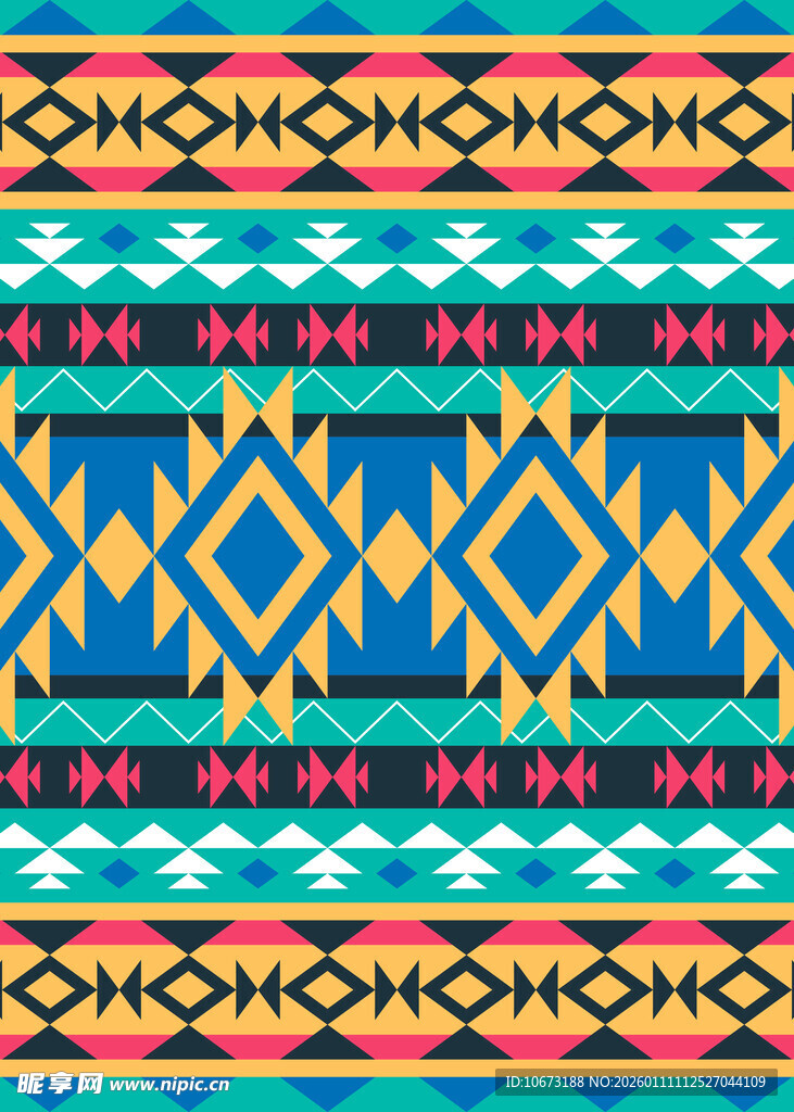 民族风几何图案纹理