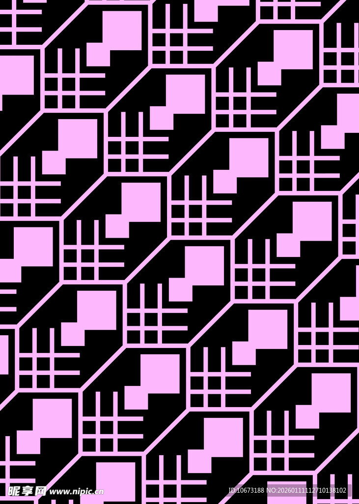 粉色几何图案背景纹理