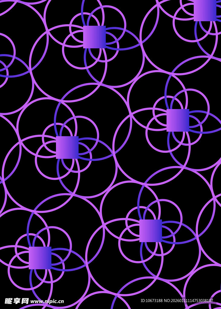 紫色几何图案无缝背景