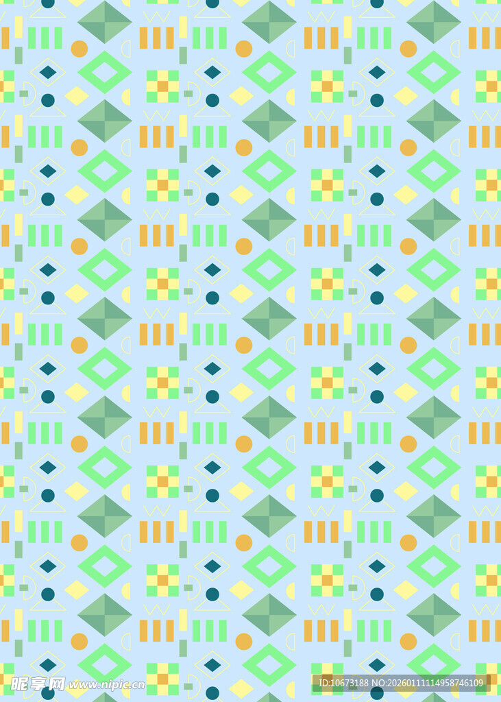 清新几何图案背景纹理