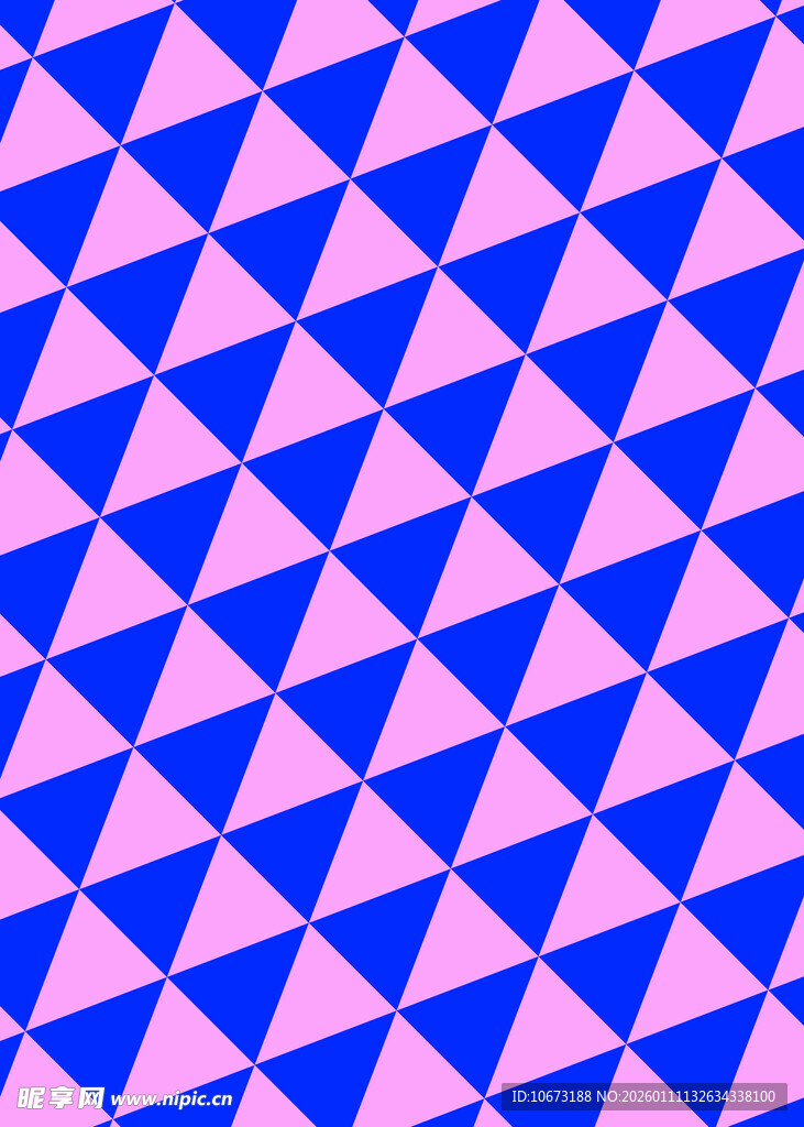 蓝粉三角几何图案背景