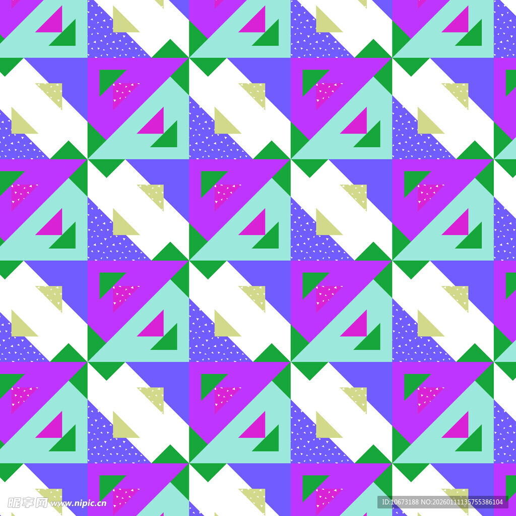几何图案彩色无缝背景