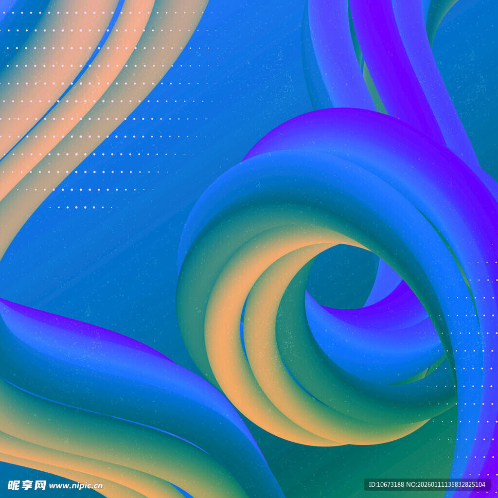 梦幻渐变流体艺术图案