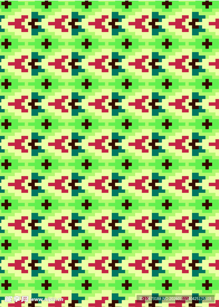 多彩几何图案民族风纹理