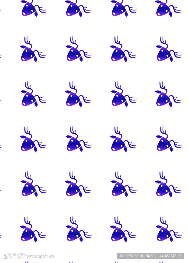 蓝色图案重复排列