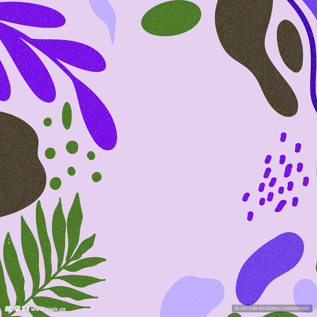 梦幻植物图案背景