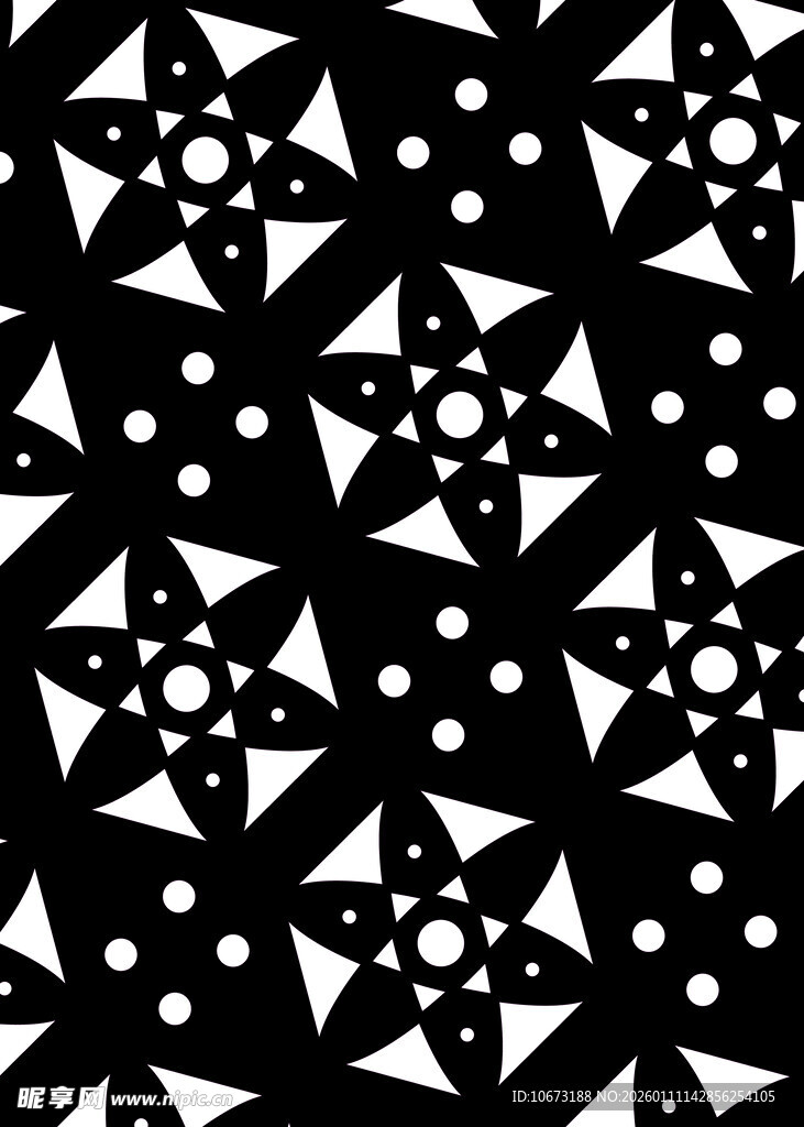 黑白几何图案抽象背景