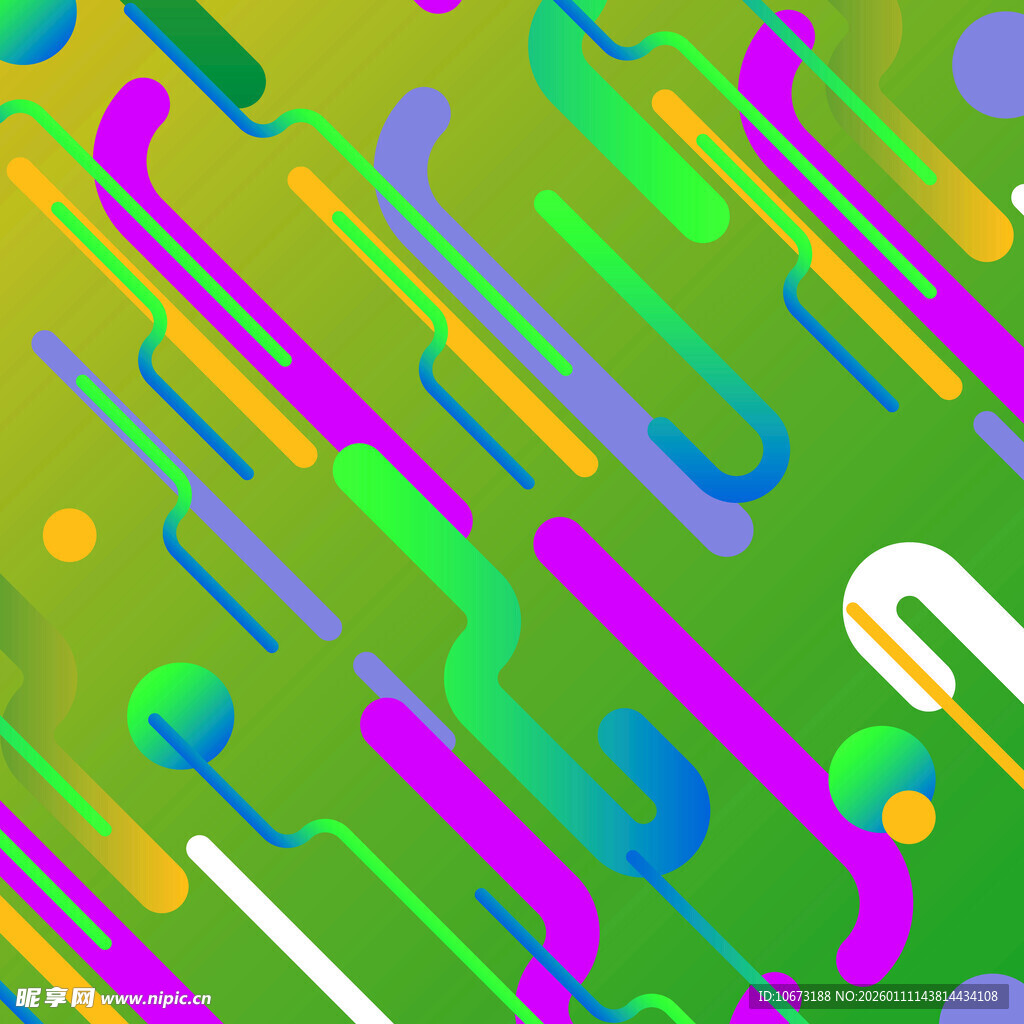 多彩几何线条抽象背景图