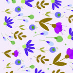 清新花卉图案背景